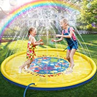 JOJOIN Splash Pad- Juego de Salpicaduras y Salpicaduras- Aspersor de Juego para Actividades Familiares Aire Libre…